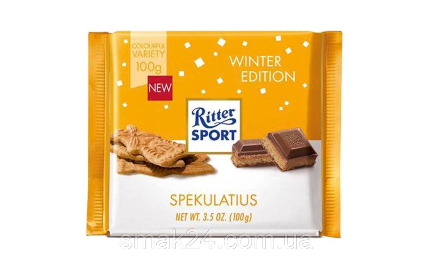 Шоколад Ritter Sport Spekulatius ( с имбирным печеньем) Германия 100г