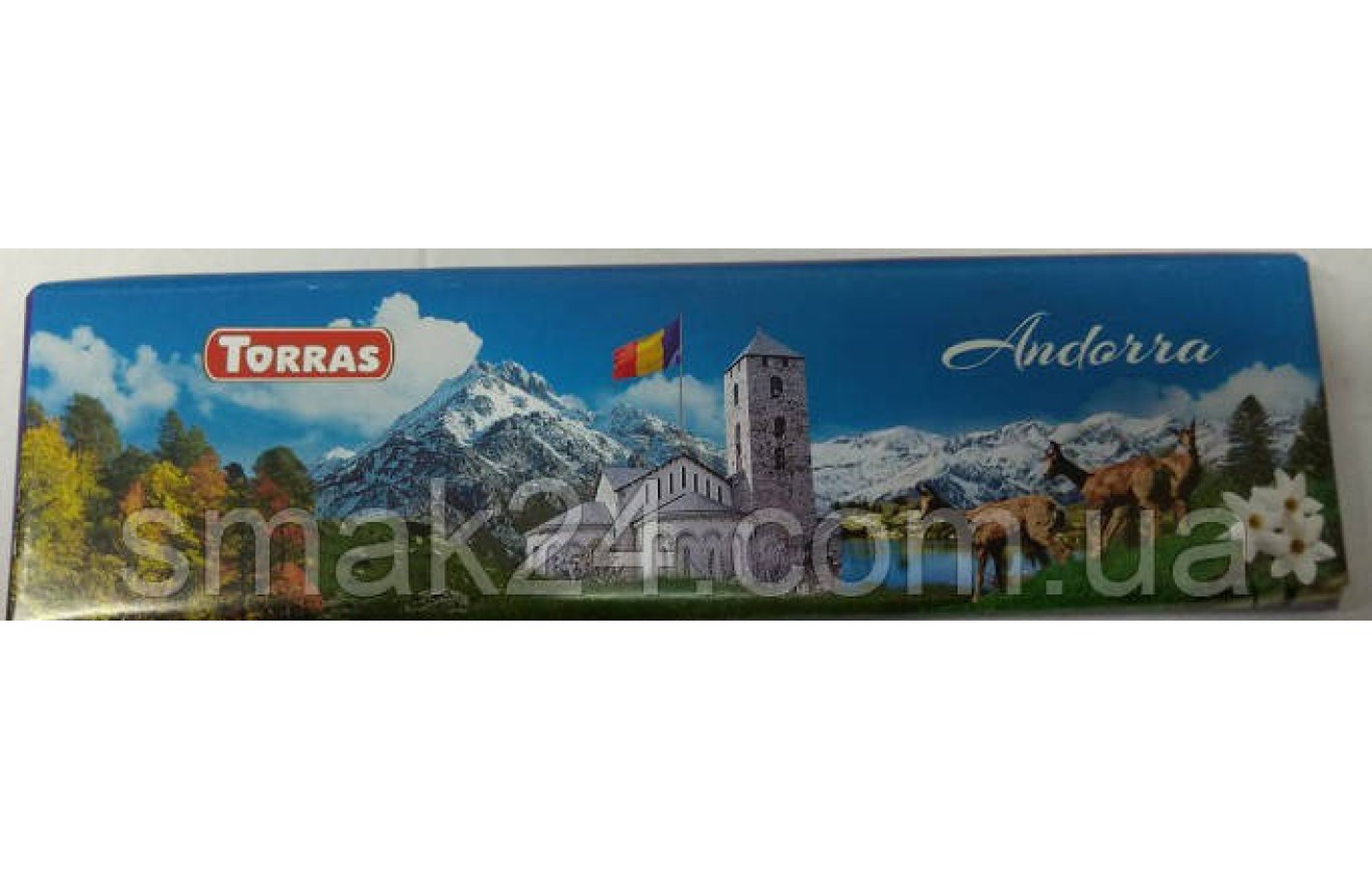 Шоколад молочный без глютена Torras Andorra  35% какао Испания 300г