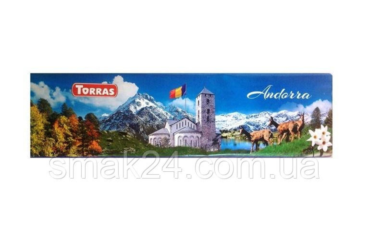 Шоколад молочный без глютена Torras Andorra  35% какао Испания 300г