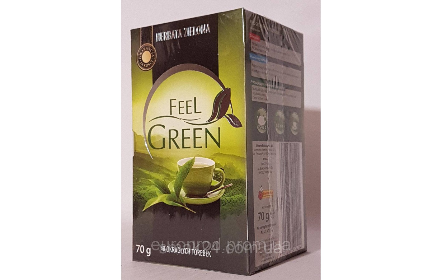 Чай зеленый  Fell Green  Польша (40 пакет) 70г
