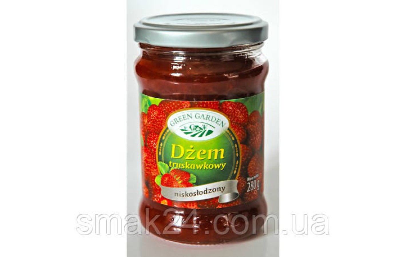 Джем клубничный с низким содержанием сахара Green Garden Польша 280г