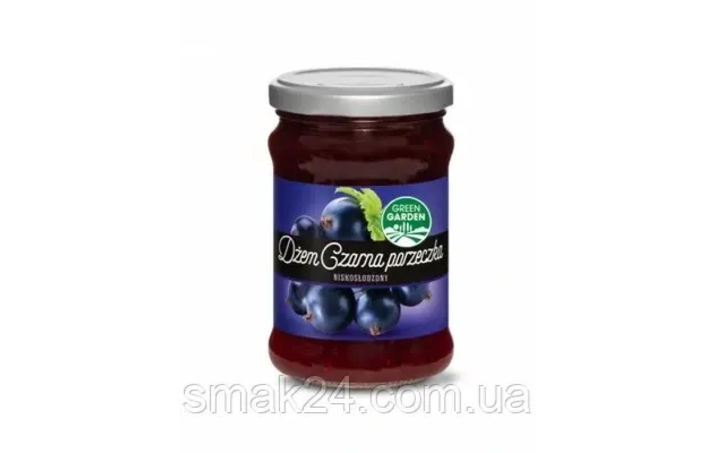 Джем Черная смородина с низким содержанием сахара Green Garden Польша 280г
