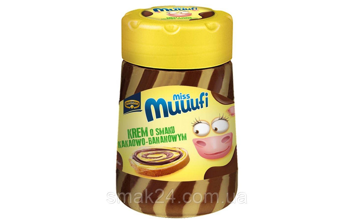 Молочно-банановий шоколадна паста Miss Muuufi Німеччина 400г