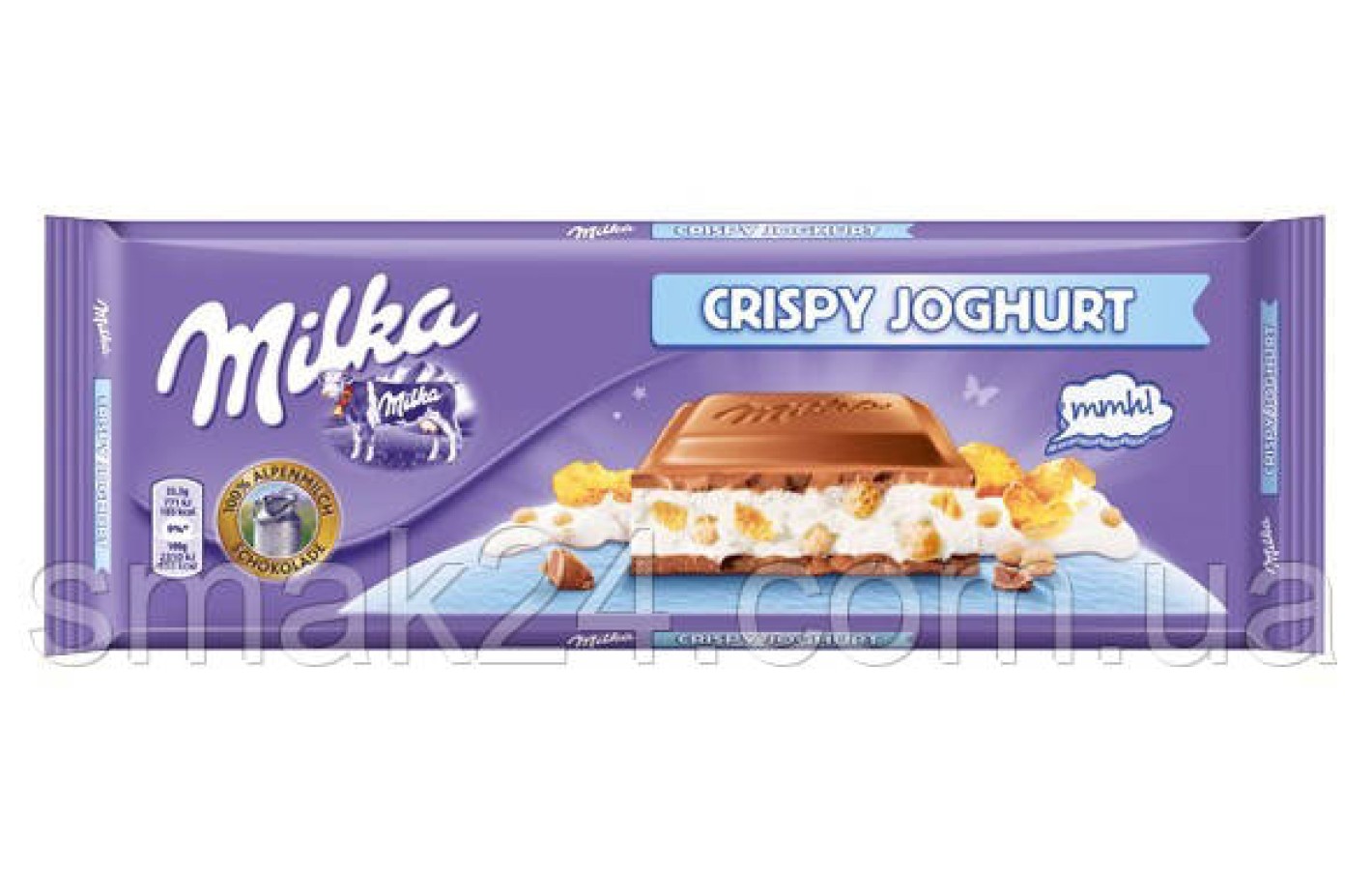 Шоколад Milka Crispy Joghurt (с хрустящим  йогуртом) Швейцария 300г