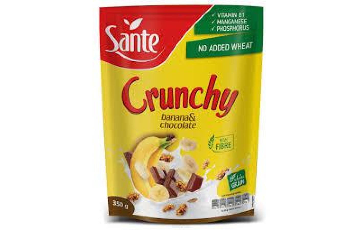 Кранчі (мюслі) Crunchy ( банан із шоколадом) Польща 350г