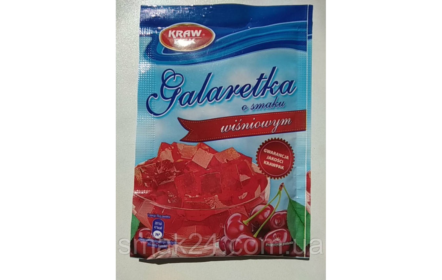 Желе (Galaretka) зі смаком вишні Kraw Pak Польща 70г