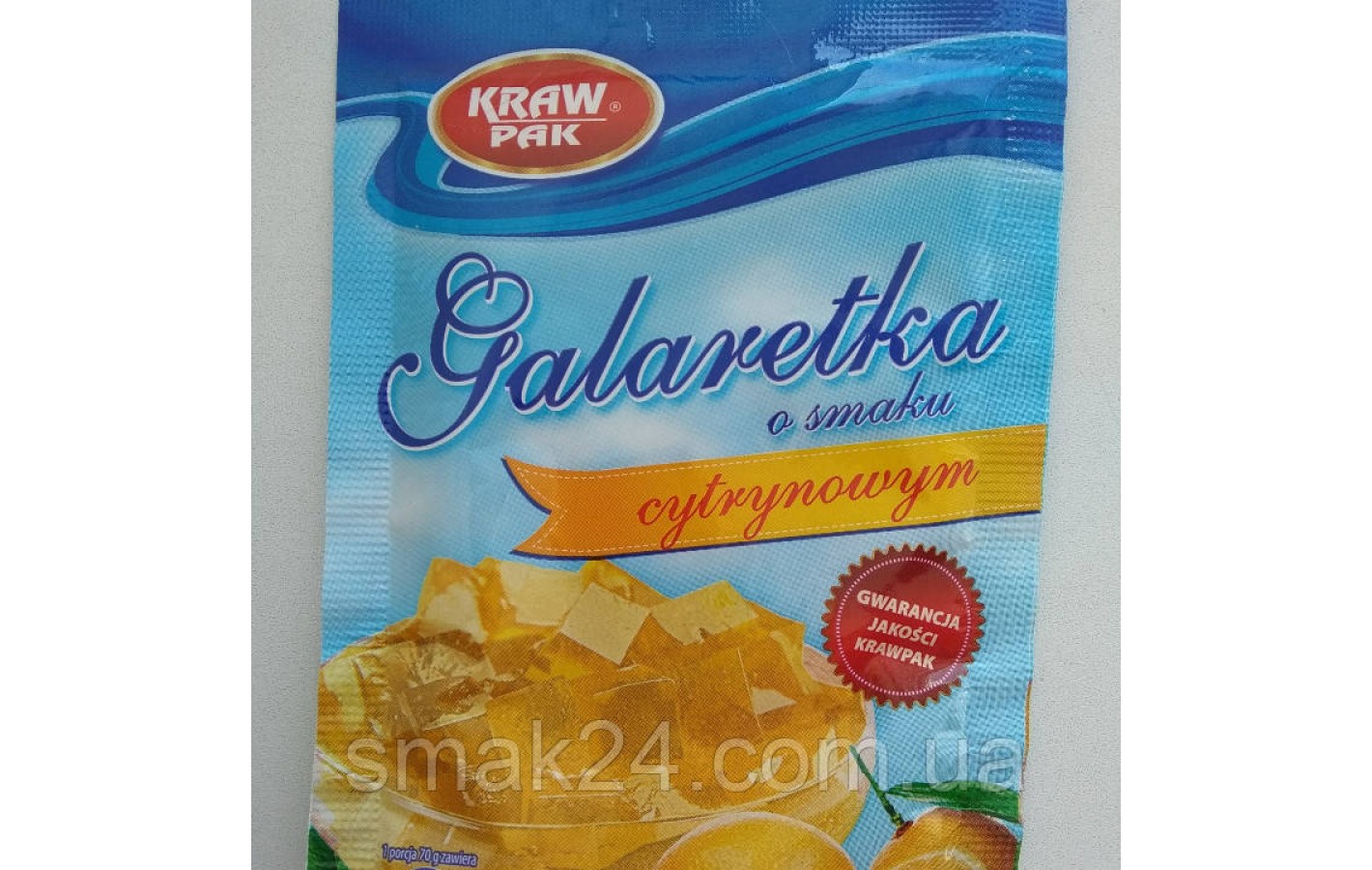 Желе (Galaretka) со вкусом лимона Kraw Pak Польша 70г