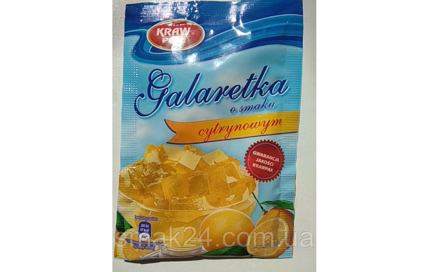Желе (Galaretka) со вкусом лимона Kraw Pak Польша 70г