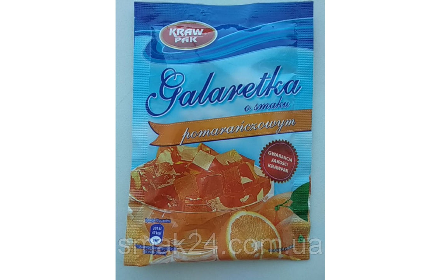 Желе (Galaretka) зі смаком апельсина Kraw Pak Польща 70г