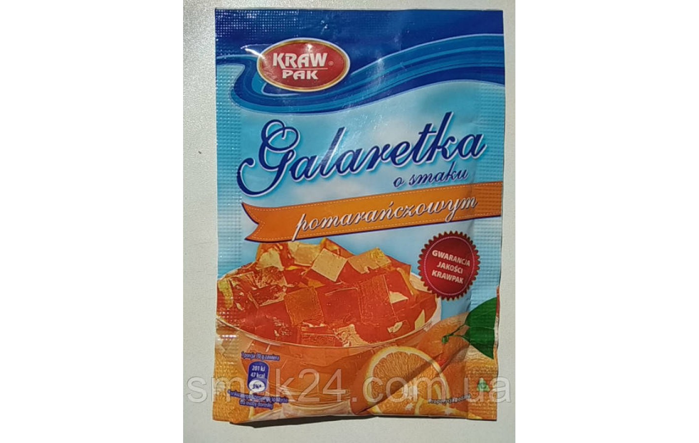 Желе (Galaretka) зі смаком апельсина Kraw Pak Польща 70г