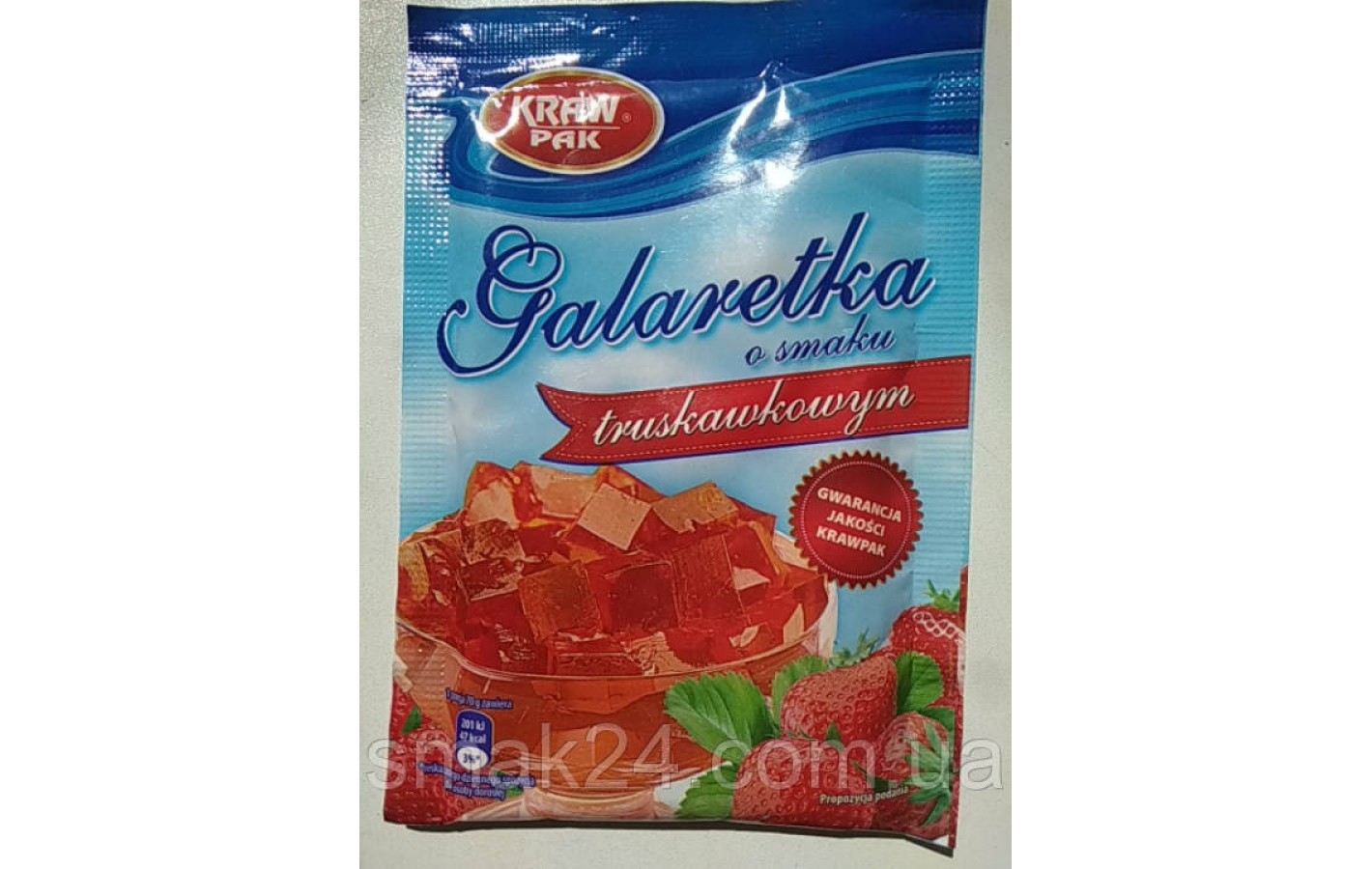 Желе (Galaretka) со вкусом клубники Kraw Pak Польша 70г