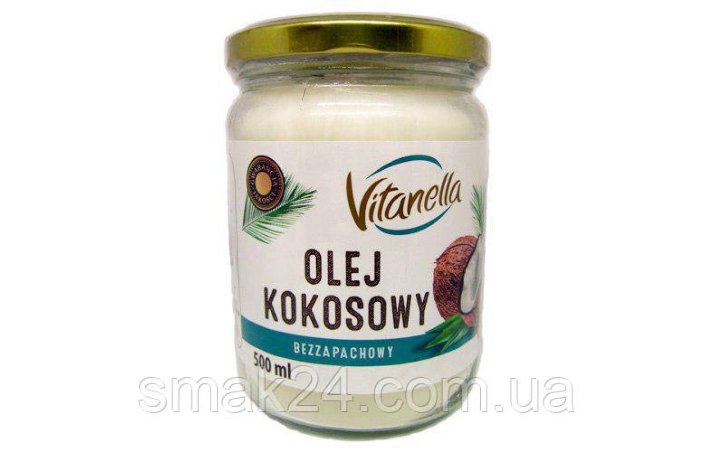 Кокосовое масло рафинированное Olej Kokosowy Vitanella 500мл Польша
