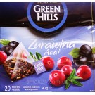 Чай  Green Hills клюквенный арахис 20 пирамидок  Польша