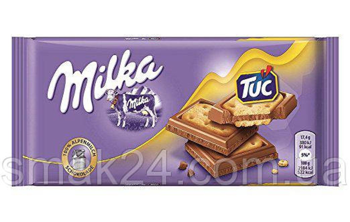 Шоколад Milka Tuc Cracker(с печеньем крекер) Швейцария 100г