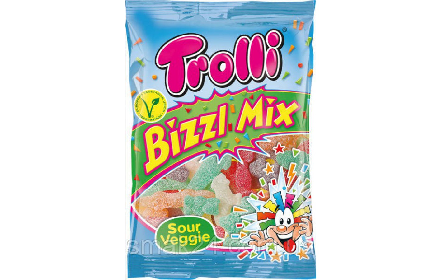 Желейні цукерки Bizzi Mix Trolli кислі живі світлячки Німеччина 200г
