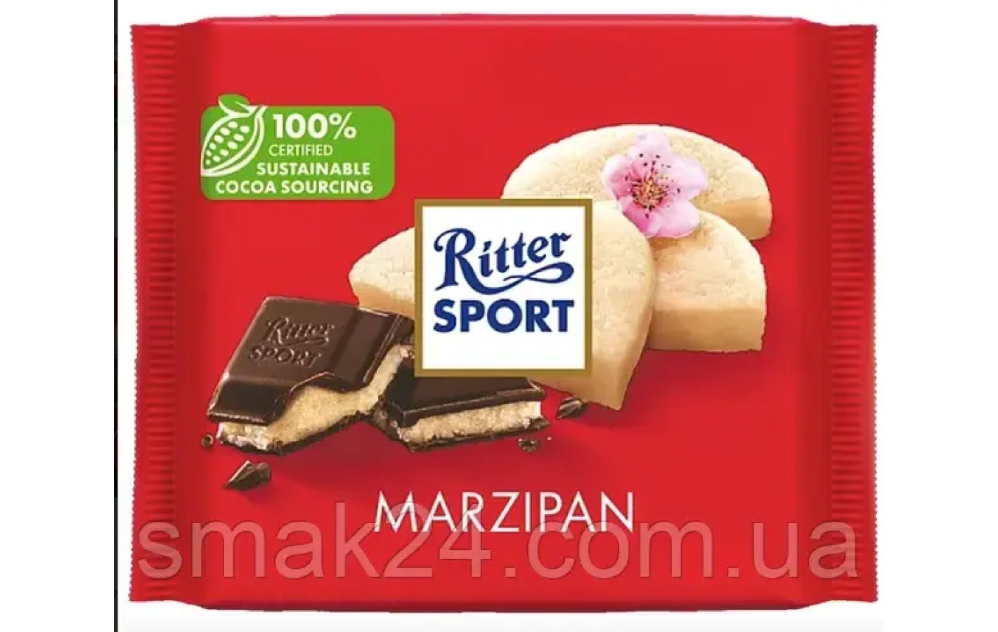 Шоколад Ritter sport MARZIPAN (з марципаном) Німеччина 100 г