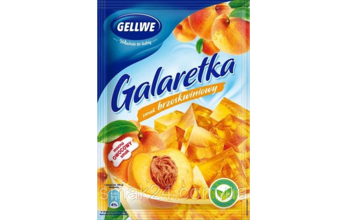 Желе (Galaretka) зі смаком персика Gellwe Польща 72г