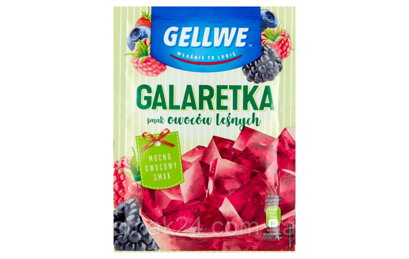 Желе (Galaretka) зі смаком лісової ягоди Gellwe Польща 75г