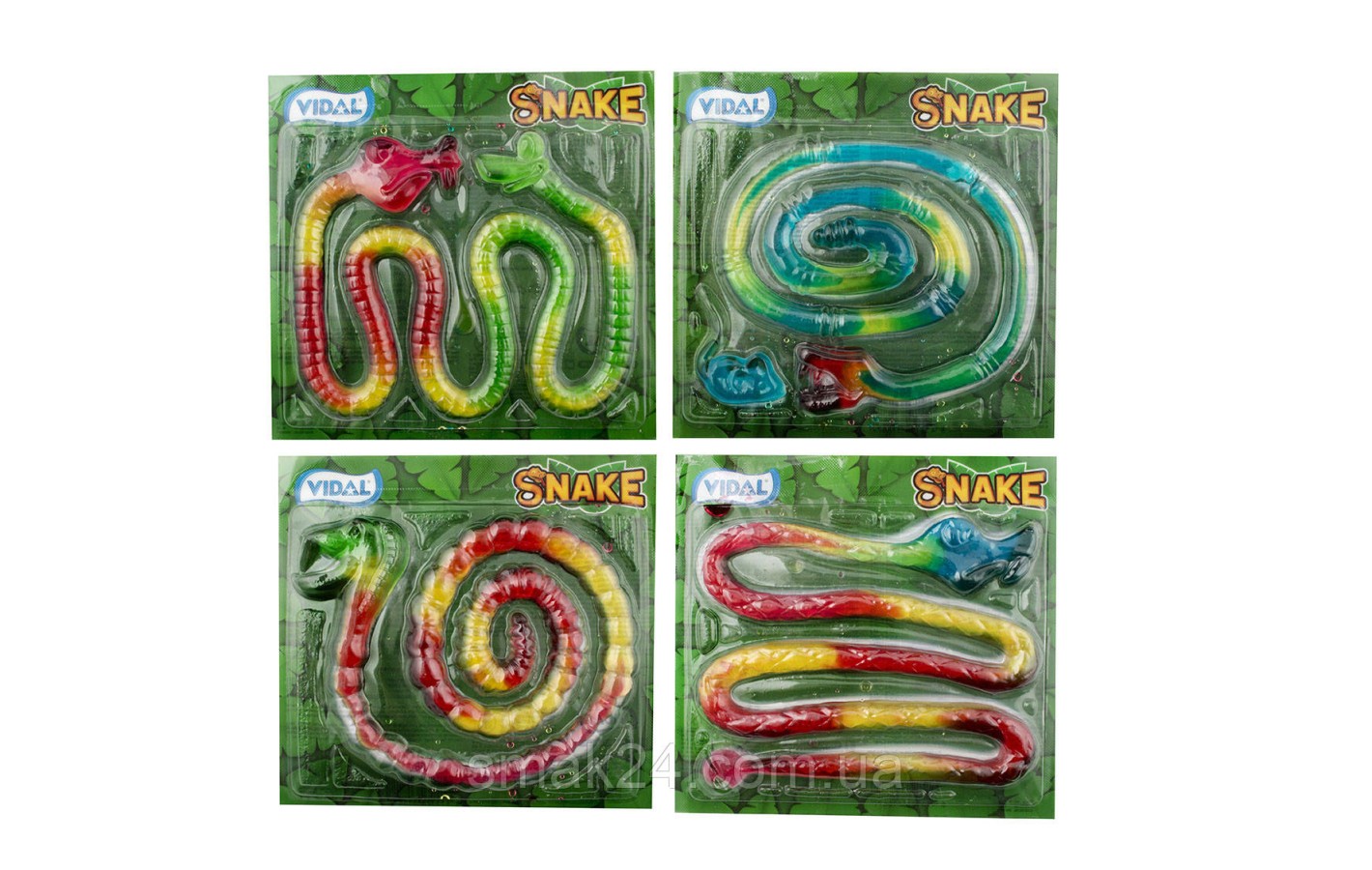 Желейні цукерки без глютену Snake Jelly (Змія 1м) Vidal Іспанія 66 г
