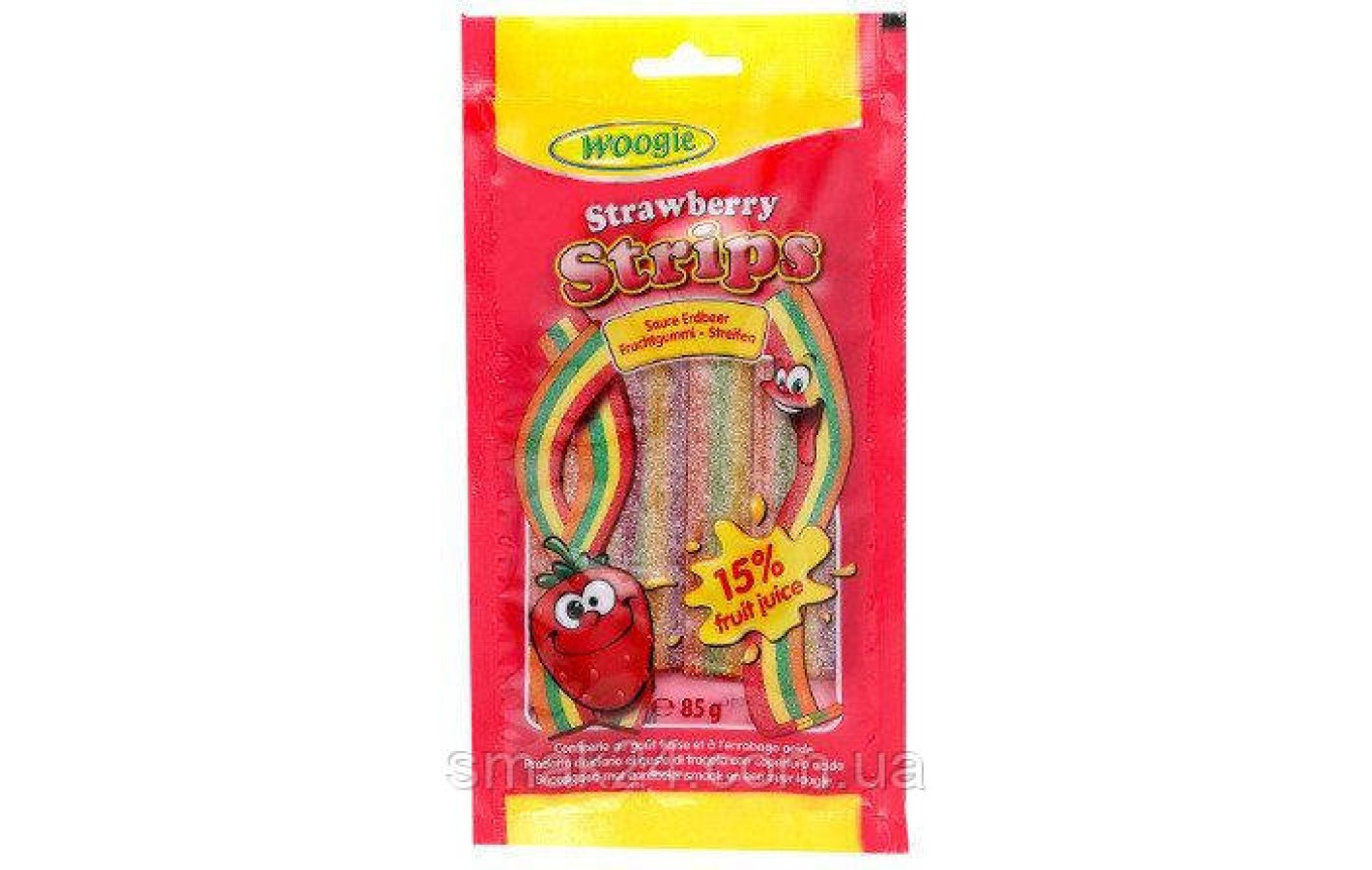 Желейні цукерки Sticks Strawberry полуниця Woogie 85 g