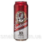 Пиво светлое Gambrinus original- 10  4.3 % 0.5 l ж\б Чехия