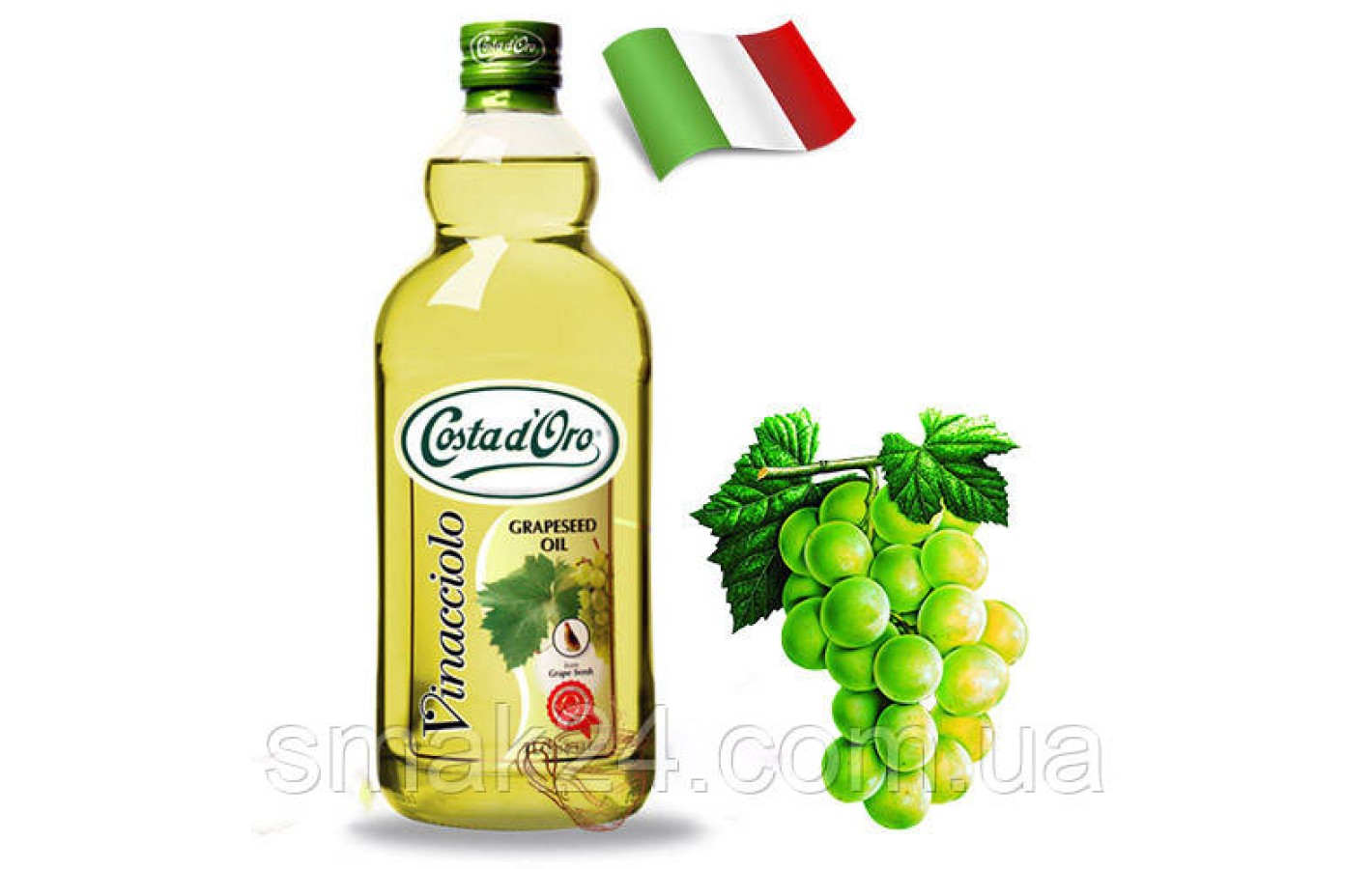 Масло виноградной косточки Costa dOro Olio di Semi di Vinacciolo, 1 л Италия