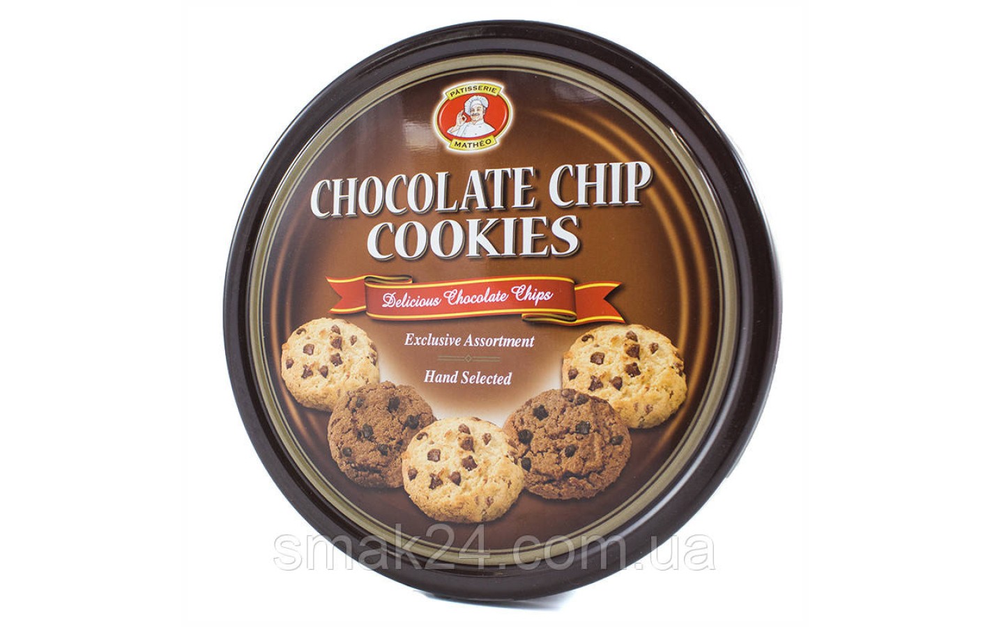 Печиво пісочне Chocolate Chip Cookies в ж/б Австрія 454 г
