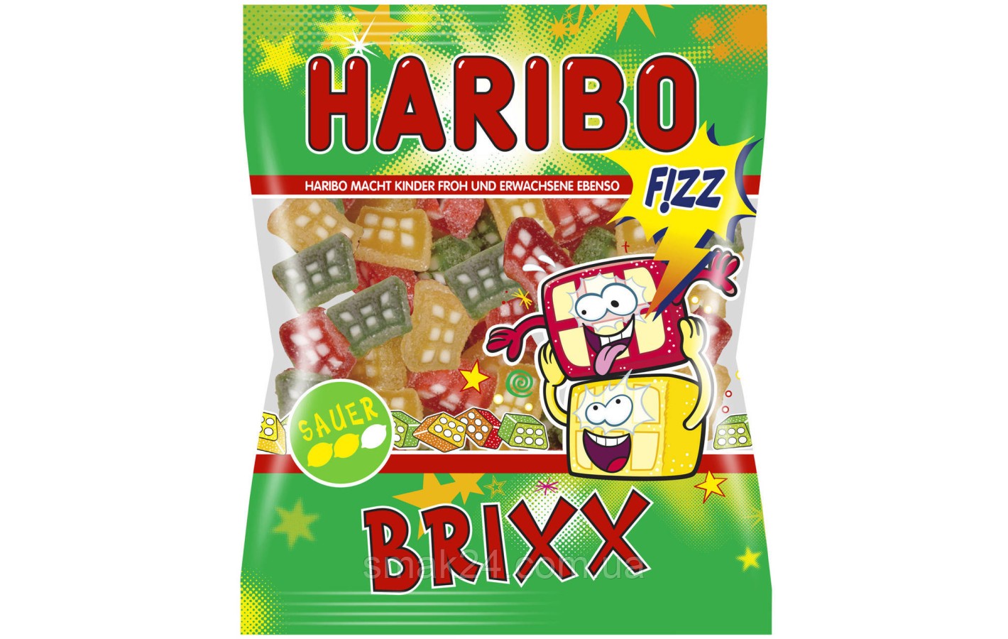 Желейные конфеты Haribo Brixx кислые Германия 200г