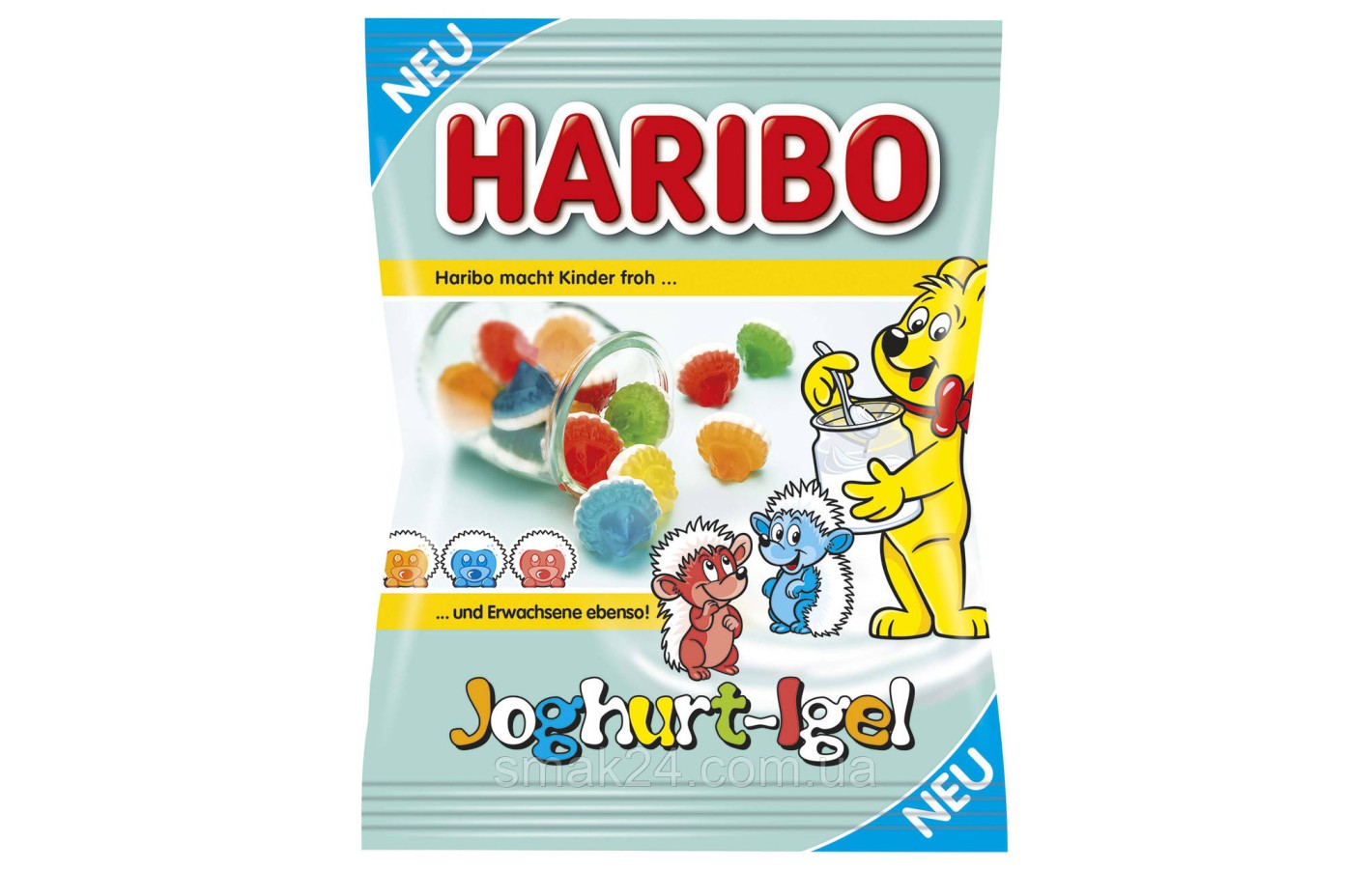 Желейные конфеты Haribo  Joghurt igel  (йогуртовый ежик) Германия 175г