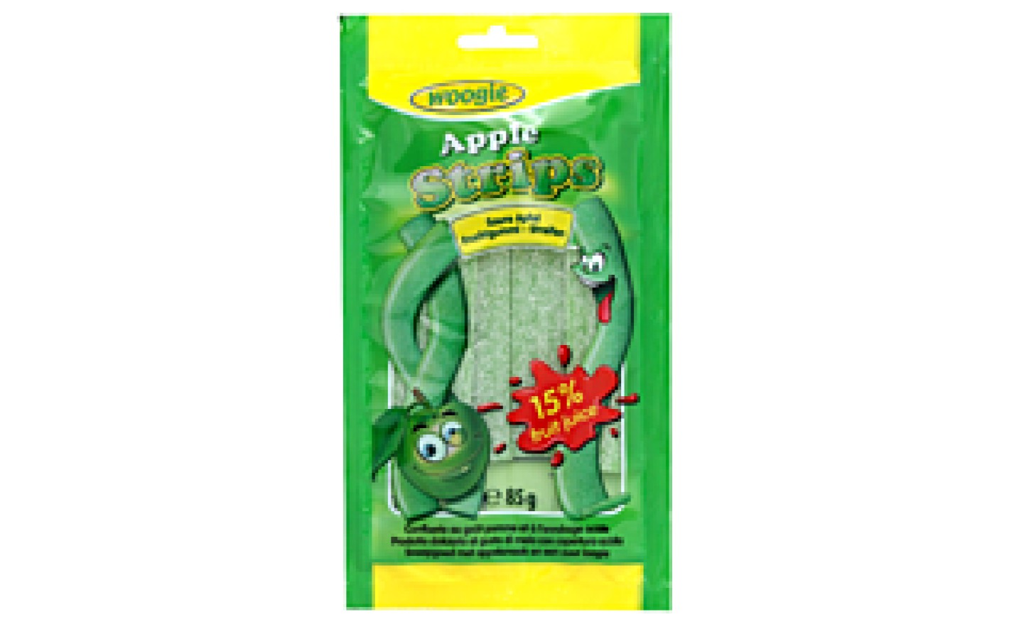 Желейные конфеты Sticks Apple кислое яблоко Woogie 85 g