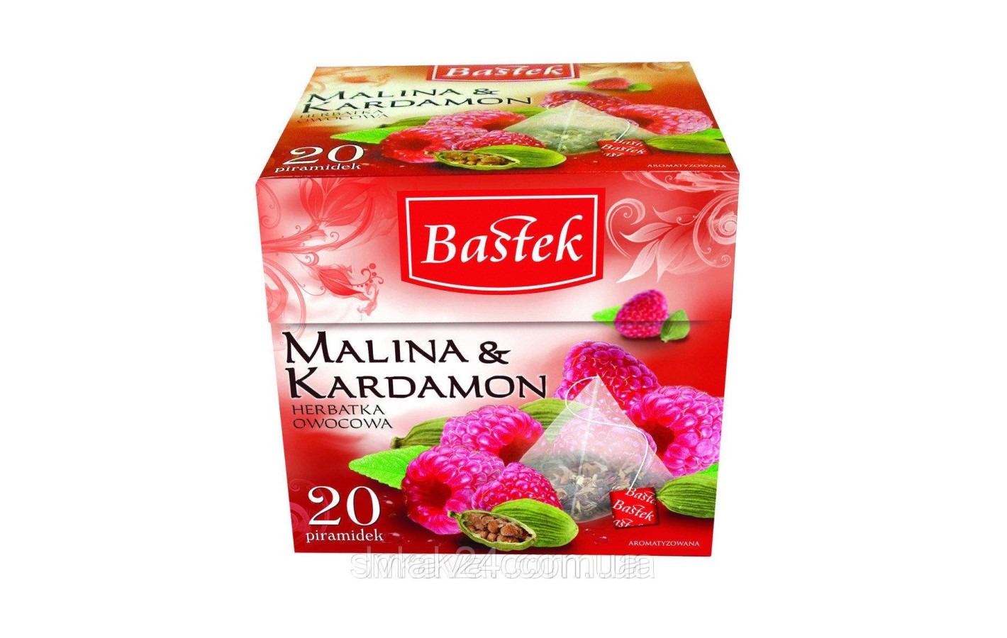 Чай фруктовый Malina & Kardamon Bastek (малина и кардамон)  20 пирам. Польша