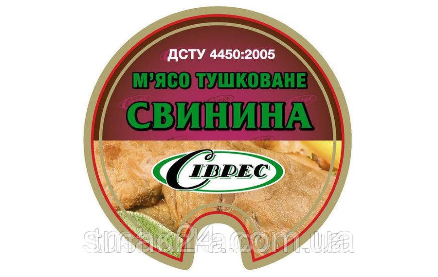 Тушенка из свинины кусковая 525 г. ДСТУ