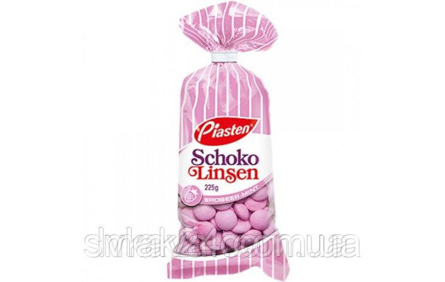 Драже шоколадное Choco Linsen клубника - мята ,225 гр