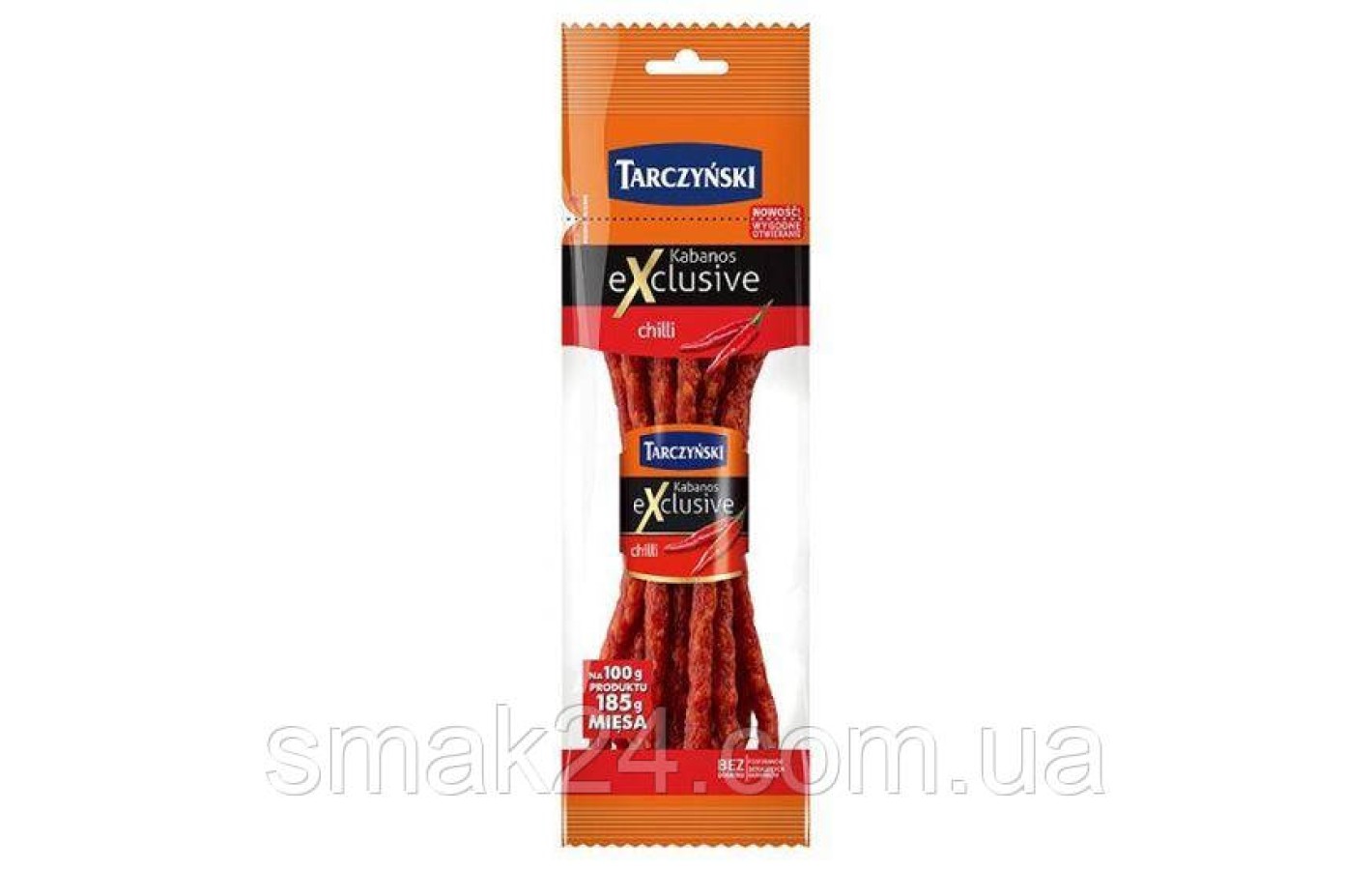Ковбаски Tarczyński Kabanos Exclusive chilli 110г Польща
