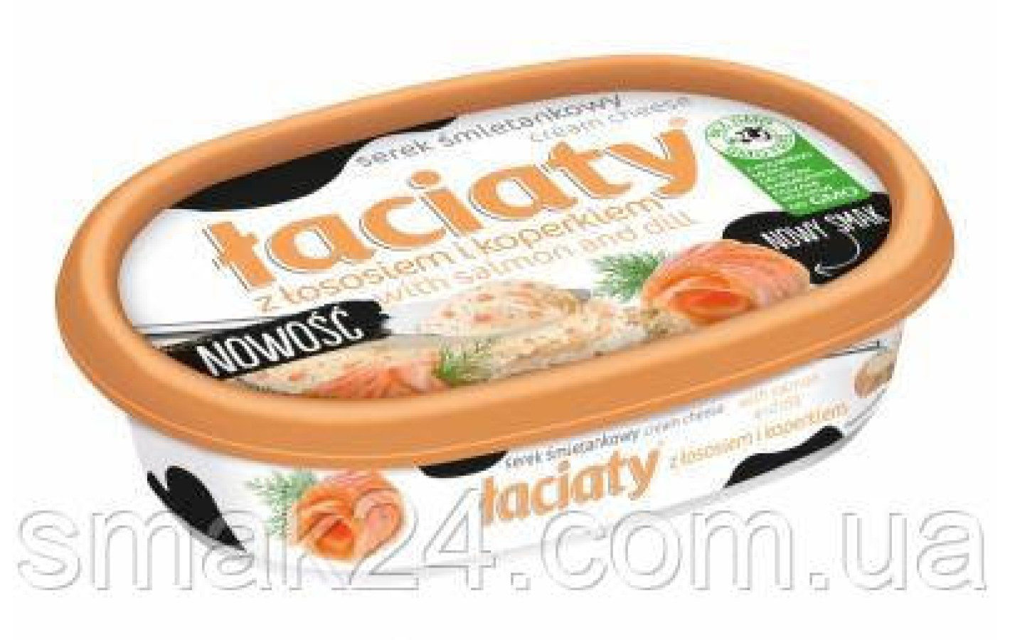 Сир-крем (сирна намазка) Laciaty з лососем і укропом Польща 135 г
