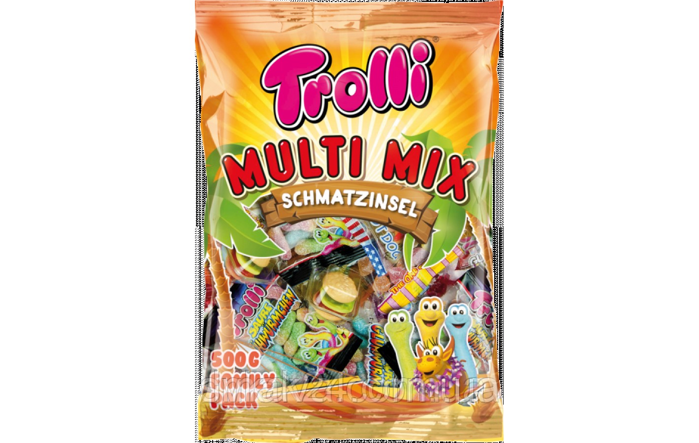 Желейні цукерки Trolli Multi Mix , 500 гр (27 пачок) Німеччина