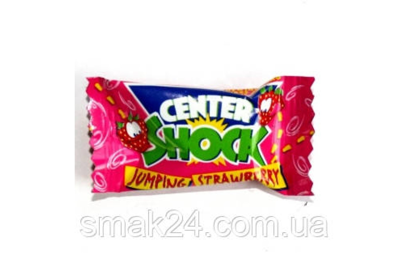 Жувальна гумка Chupa Chups Center Shock strawberry (кисла полуниця) 4 г