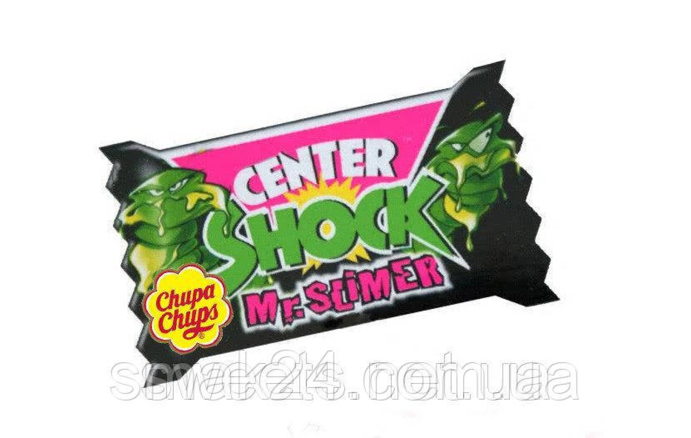 Жувальна гумка Chupa Chups Center Shock monster mix (монстр кола, монстр апельсин) 4 г