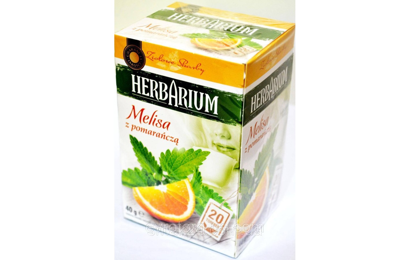 Чай травяной Herbarium мелисса, апельсин 20пакет. Польша