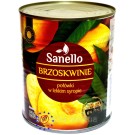 Персик дольний, десертний. Sanello Brzoskwinie 820g Польша