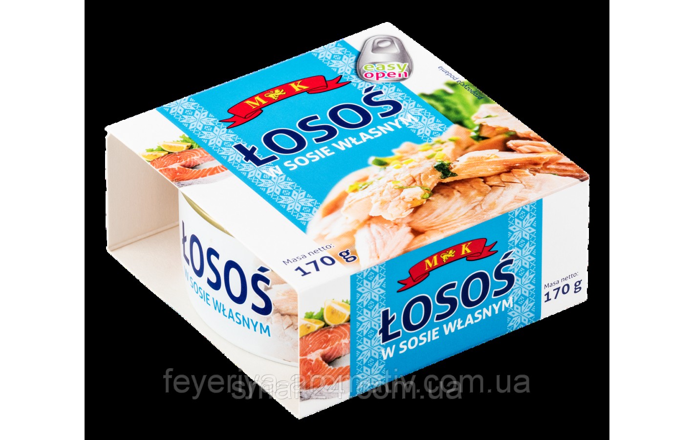 Лосось в собственном соку M&K Losos w sosie wlasnym,170г