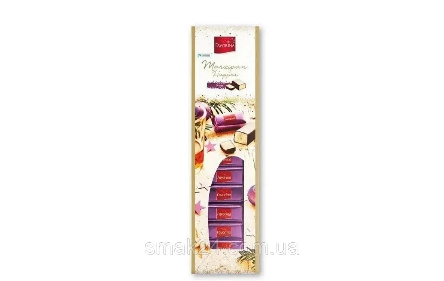 Марципан у шоколаді з ромом ( цукерки) Marzipan Rum Favorina 125г