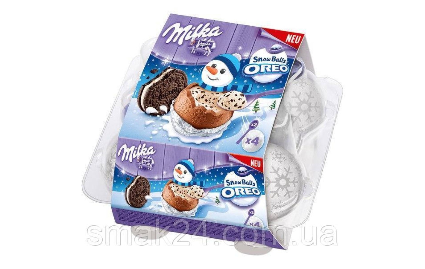 Шоколадные яйца Milka  Snow Balls (снежки) Oreo Швейцария