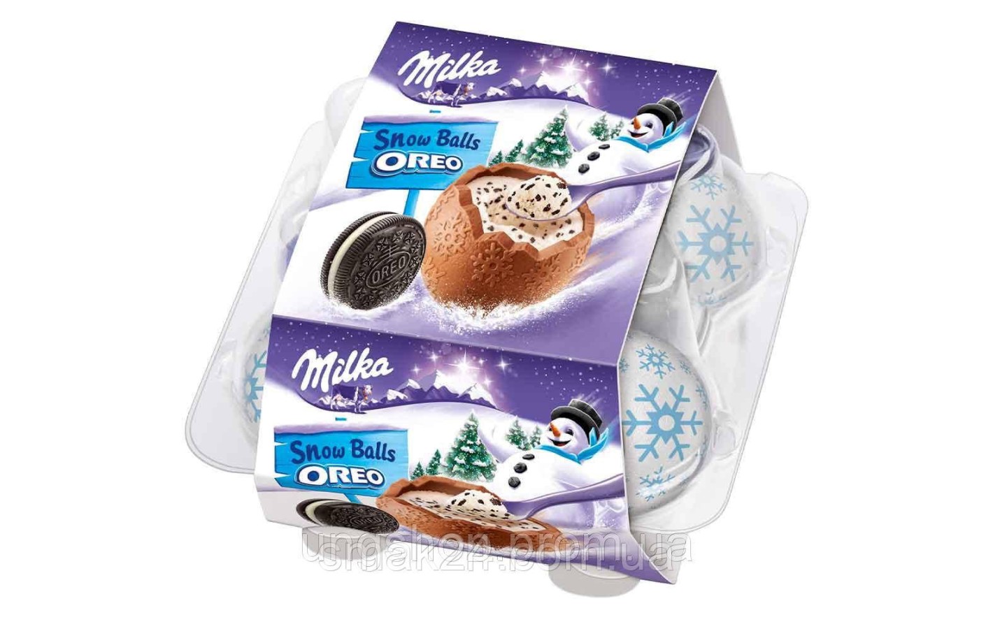 Шоколадные яйца Milka  Snow Balls (снежки) Oreo Швейцария