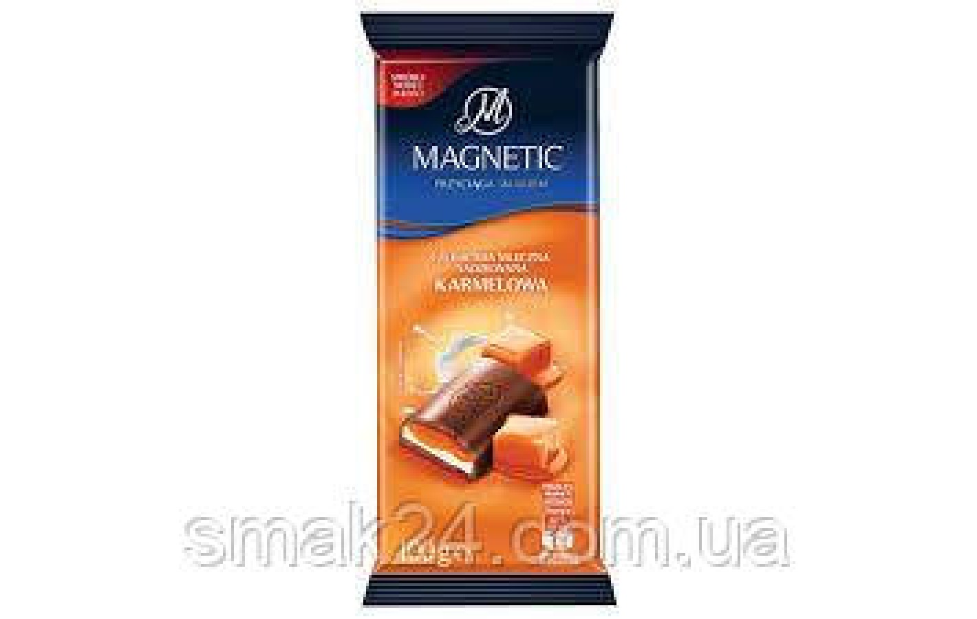 Шоколад молочний із карамеллю Magnetic Польща, 100 г
