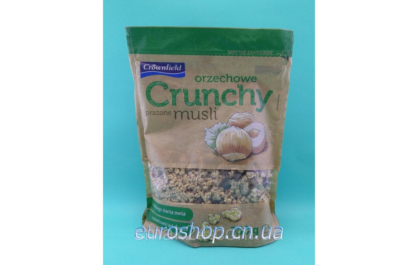 Кранчі (хрусткі мюслі) Crunchy Crownfield з горіхами 350 г