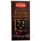 Шоколад Екстра чорний Dolciando Cioccolato Extra Fondente 72%, 100 г Італія