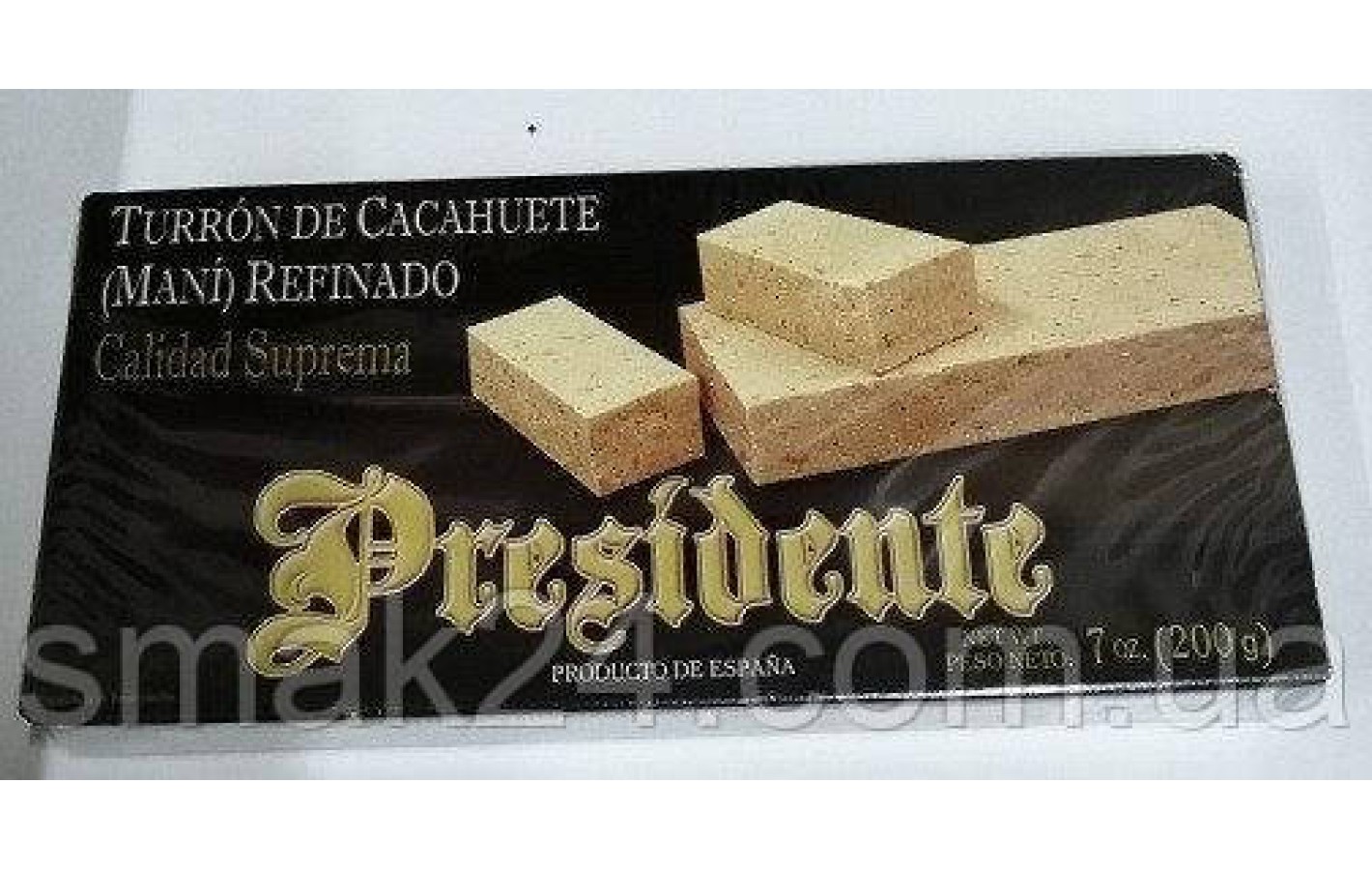 Туррон арахісовий вишуканий Turron Cacahuete Presidente Іспанія 200 г.