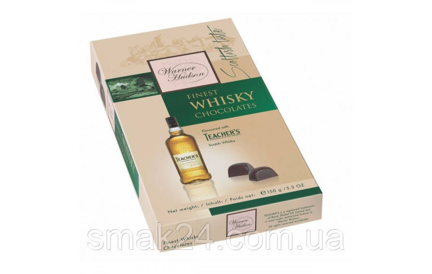 Шоколадні цукерки Асорті з лікером Warner Hudson Assorted Німеччина 150 г