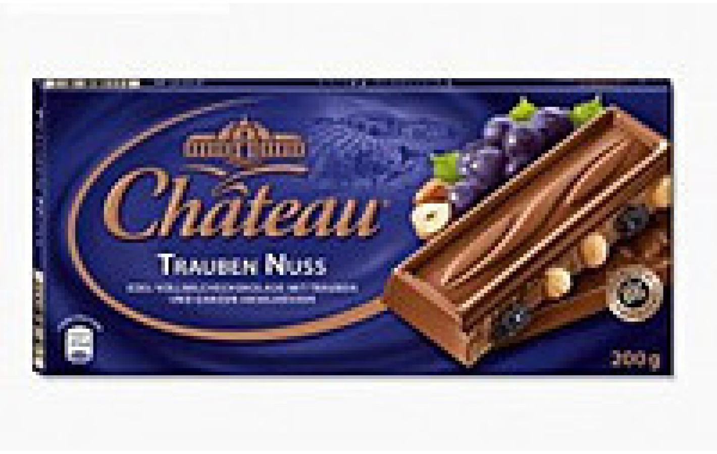 Шоколад молочний з цільним лісовим горіхом та родзинками Feinherb Nuss Chateau Німеччина 200г